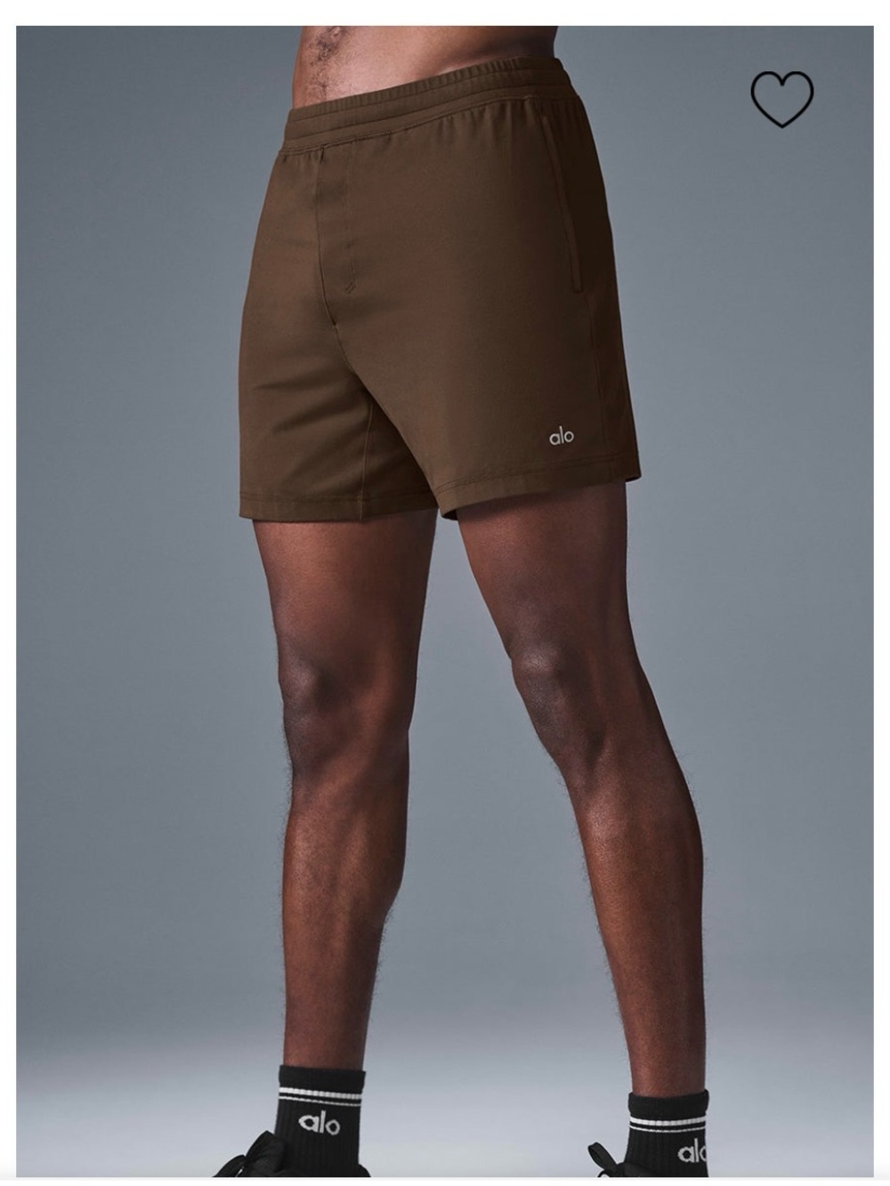 Alo Men's Brown Conquer React Performance Shorts